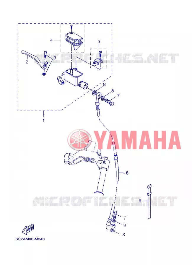 MAITRE CYLINDRE DE FREIN AVANT Yamaha SCOOTER 50 2013 STUNT SLIDER  EW50N