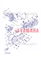 CARTER MOTEUR pour Yamaha AEROX 50 NAKED  de 2013