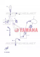 COMMODO / LEVIER pour Yamaha AEROX 50 NAKED  de 2013