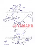 ECHAPPEMENT pour Yamaha AEROX 50 NAKED  de 2013