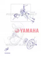 ETRIER DE FREIN ARRIERE pour Yamaha AEROX 50 NAKED  de 2013
