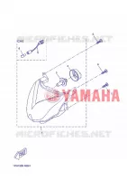 PHARE  pour Yamaha AEROX 50 NAKED  de 2013
