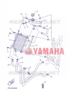 RADIATEUR / DURITES pour Yamaha AEROX 50 NAKED  de 2013