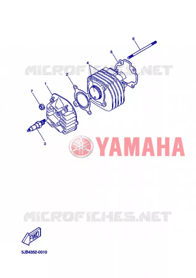 CYLINDRE Yamaha SCOOTER 50 2013 NEOS EASY  YN50E