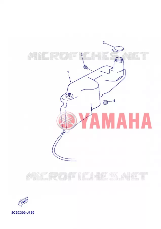 RESERVOIR D'HUILE Yamaha SCOOTER 50 2013 NEOS EASY  YN50E