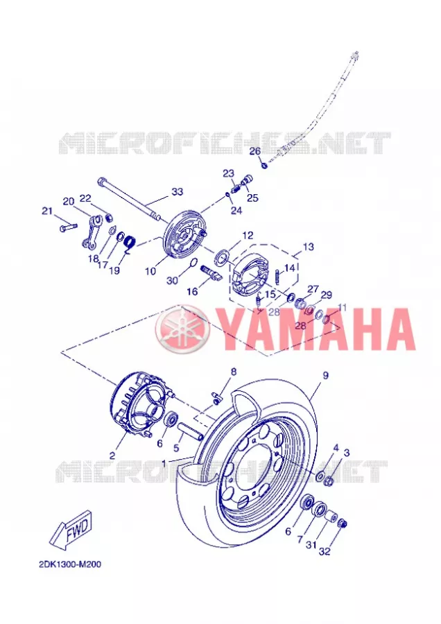 ROUE AVANT Yamaha SCOOTER 50 2013 NEOS EASY  YN50E