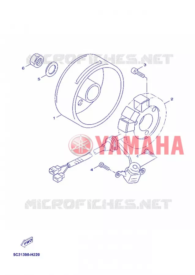 ALLUMAGE Yamaha SCOOTER 50 2013 OVETTO 4T  YN50F