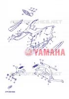 SUPPORT / REPOSE PIEDS pour Yamaha YP125R de 2013