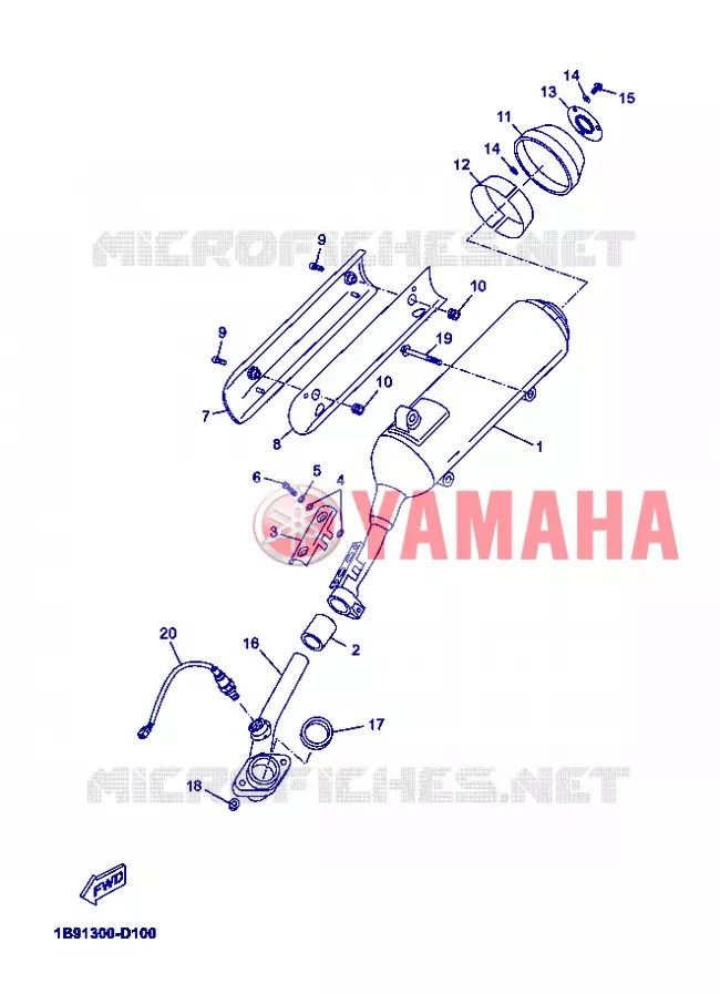 ECHAPPEMENT Yamaha SCOOTER 125 2013 XMAX  YP125R