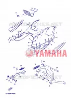 SUPPORT / REPOSE PIEDS pour Yamaha YP250R de 2013