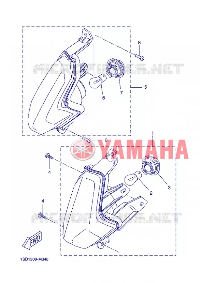 CLIGNOTANT Yamaha SCOOTER 400 2013 XMAX  YP400R
