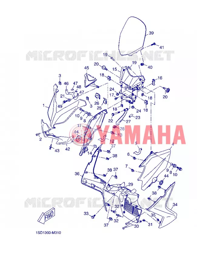 PARE BRISE Yamaha SCOOTER 400 2013 XMAX  YP400R