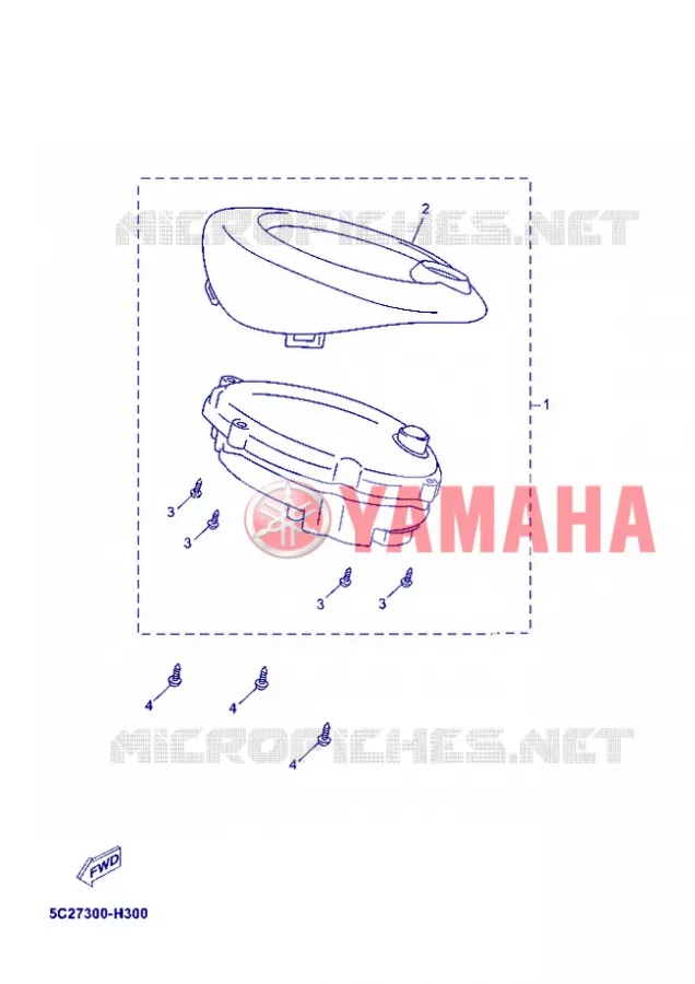 COMPTEUR  Yamaha SCOOTER 50 2013 NEOS 4T UBS  YN50FU
