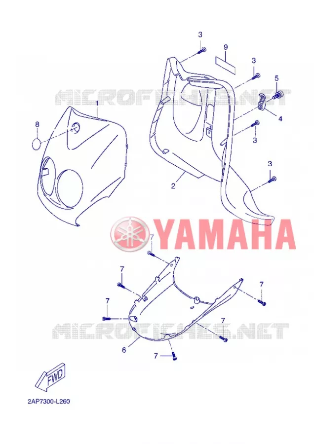 PROTEGE JAMBES Yamaha SCOOTER 50 2013 OVETTO 4T UBS  YN50FU