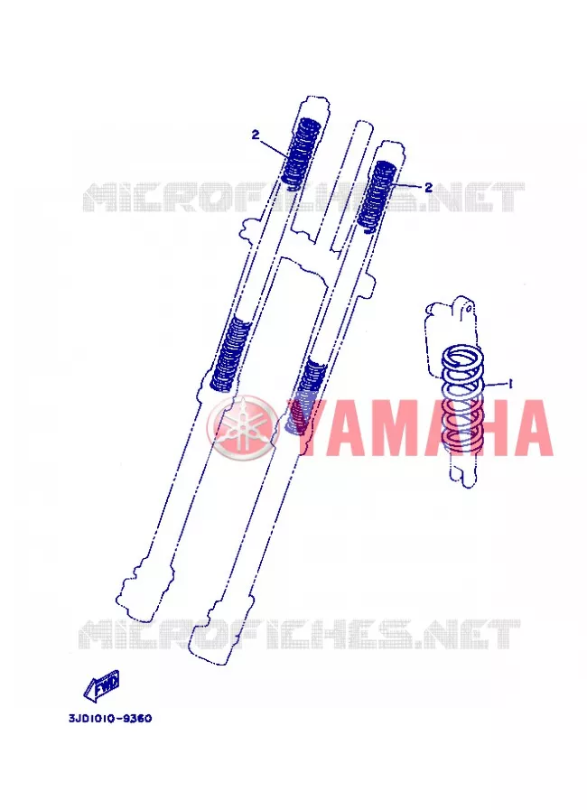 PIÈCES OPTIONNELLES Yamaha MOTO 125 2013 YZ  YZ125