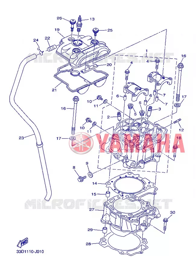 CYLINDRE Yamaha MOTO 450 2013 YZF  YZ450F