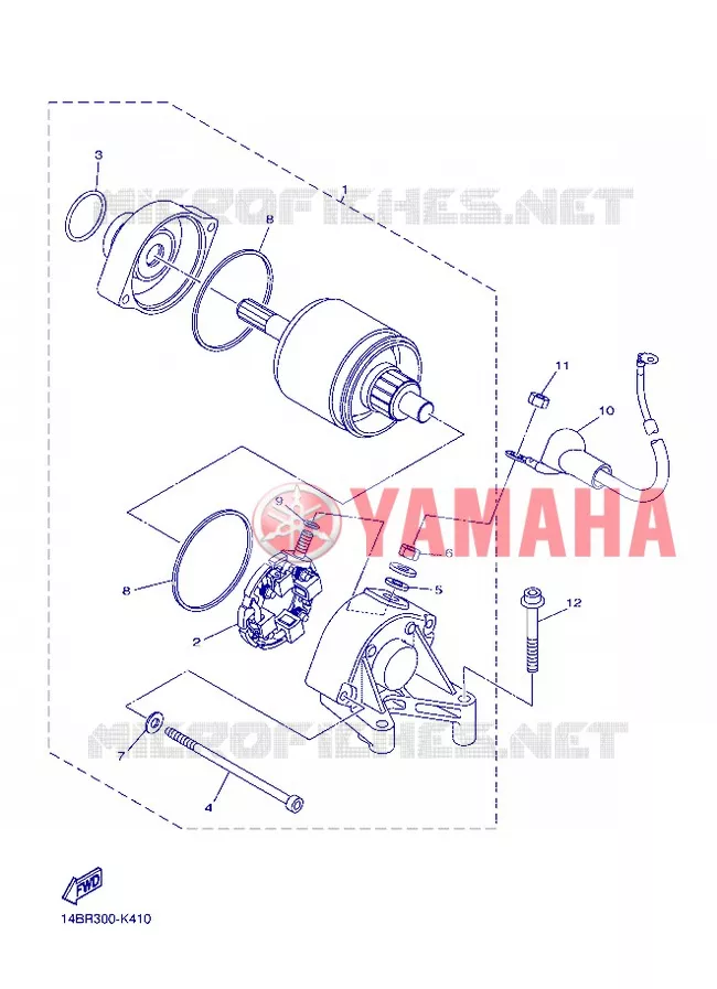 DEMARREUR Yamaha MOTO 1000 2013 R1  YZF-R1