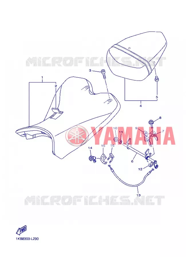 SELLE Yamaha MOTO 1000 2013 R1  YZF-R1