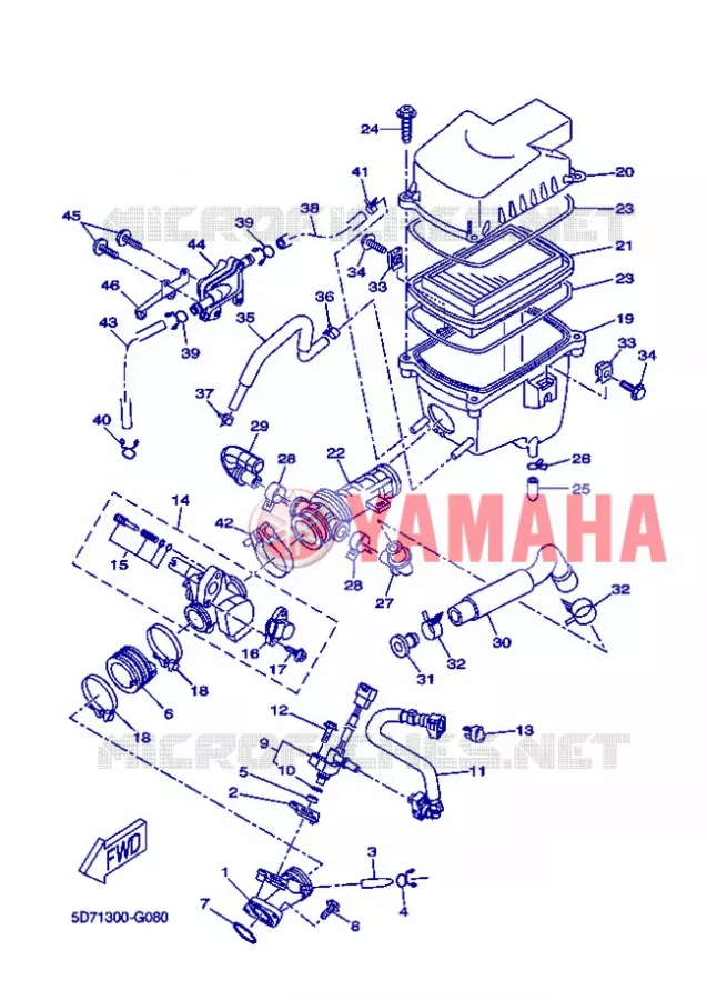 ADMISSION Yamaha MOTO 125 2013 R125  YZF-R125