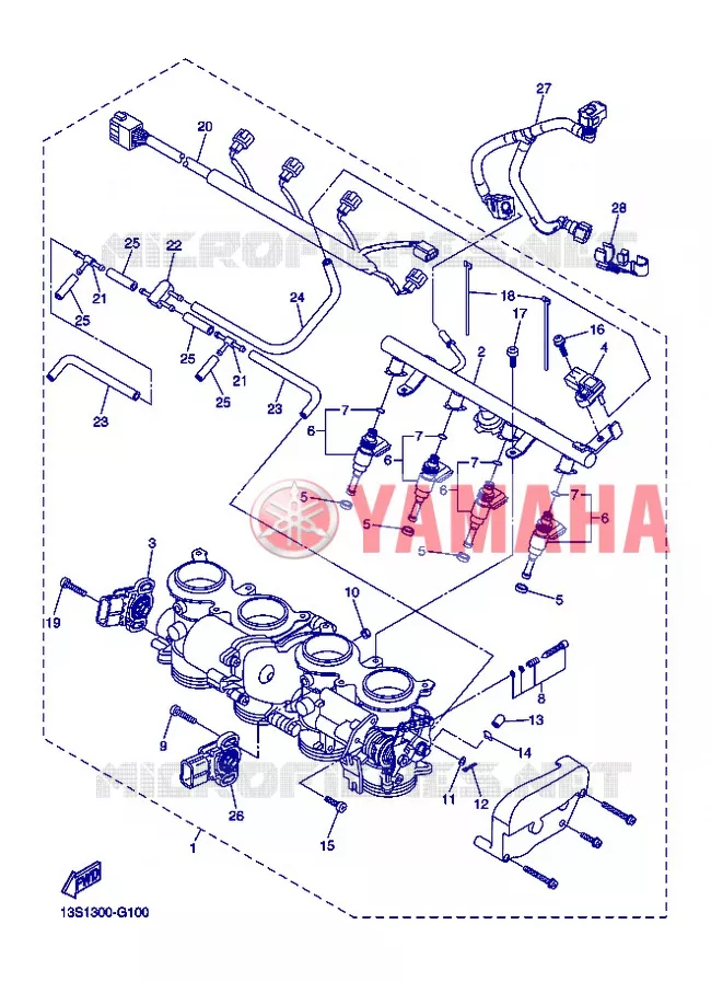ADMISSION 2 Yamaha MOTO 600 2013 R6  YZF-R6