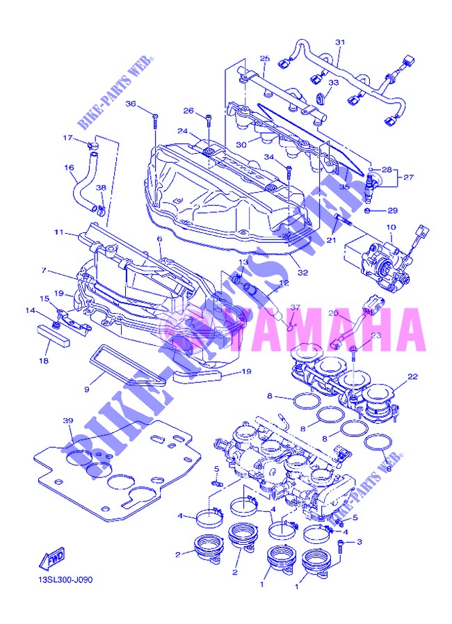 ADMISSION pour Yamaha YZF-R6 de 2013