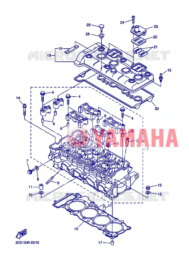 CYLINDRE Yamaha MOTO 600 2013 R6  YZF-R6