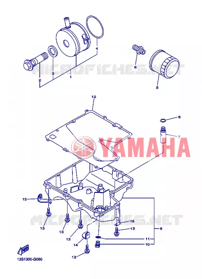 FILTRE A HUILE Yamaha MOTO 600 2013 R6  YZF-R6