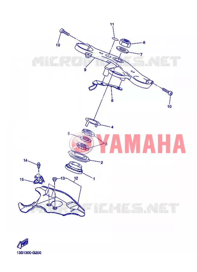 DIRECTION Yamaha MOTO 600 2013 R6  YZF-R6