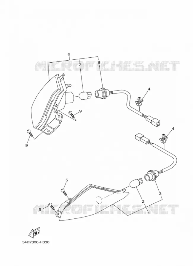 CLIGNOTANT Yamaha SCOOTER 400 2011 MAJESTY ABS  YP400AMAJESTY 400