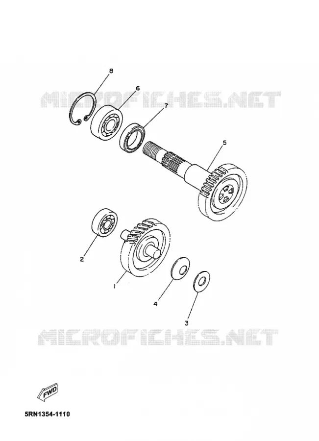 TRANSMISSION Yamaha SCOOTER 50 2011 JOG R  CS50JOG R