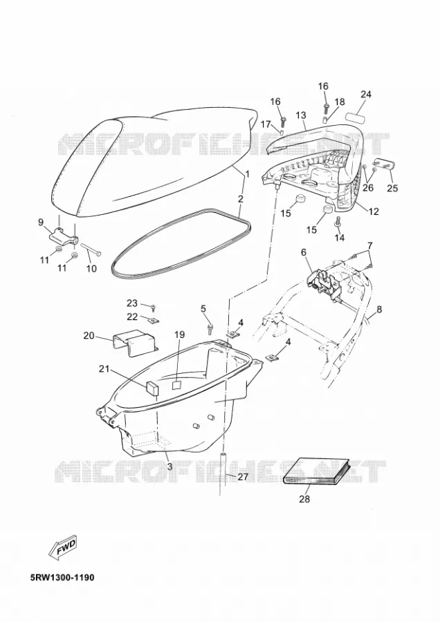 SELLE Yamaha SCOOTER 50 2011 JOG RR LIQUIDE  CS50ZJOG RR