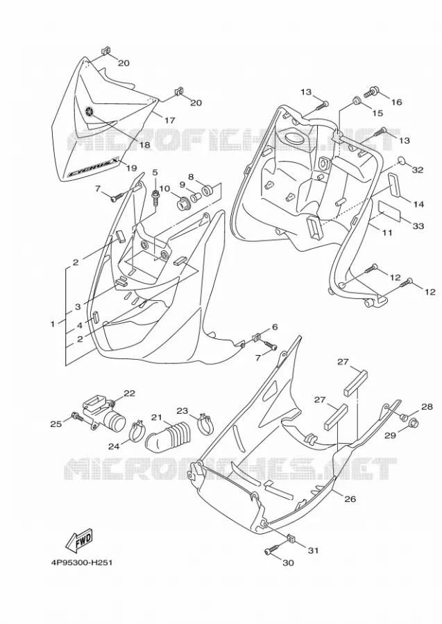 PROTEGE JAMBES Yamaha SCOOTER 125 2011 CYGNUS  XC125