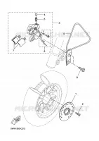 ETRIER DE FREIN AVANT pour Yamaha BW'S 50 de 2012