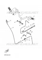 GUIDON ET CABLES pour Yamaha BW'S 50 de 2012