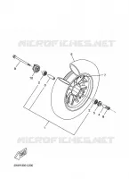 ROUE AVANT pour Yamaha BW'S 50 de 2012