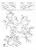 COUVERCLE LATERAL 2 pour Yamaha XJ6N de 2013