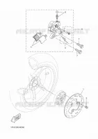 ETRIER DE FREIN ARRIERE pour Yamaha NS50 de 2014