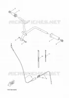 GUIDON ET CABLES pour Yamaha NS50 de 2014
