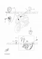 PARTIE ELECTRIQUE 1 pour Yamaha NS50 de 2014