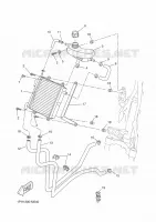 RADIATEUR / DURITES pour Yamaha NS50 de 2014