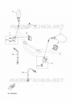 COMMODO / LEVIER pour Yamaha AEROX 50 NAKED  de 2014