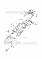 GARDE BOUE AVANT pour Yamaha AEROX 50 NAKED  de 2014