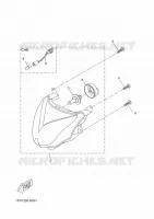PHARE  pour Yamaha AEROX 50 NAKED  de 2014