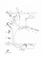 GUIDON ET CABLES pour Yamaha MT09 de 2014