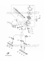 MAITRE CYLINDRE DE FREIN AVANT pour Yamaha MT09 de 2014