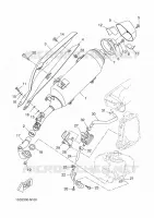 ECHAPPEMENT pour Yamaha YP400RA de 2014
