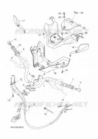 GUIDON ET CABLES pour Yamaha YP400RA de 2014