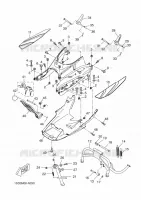 SUPPORT / REPOSE PIEDS pour Yamaha YP400RA de 2014