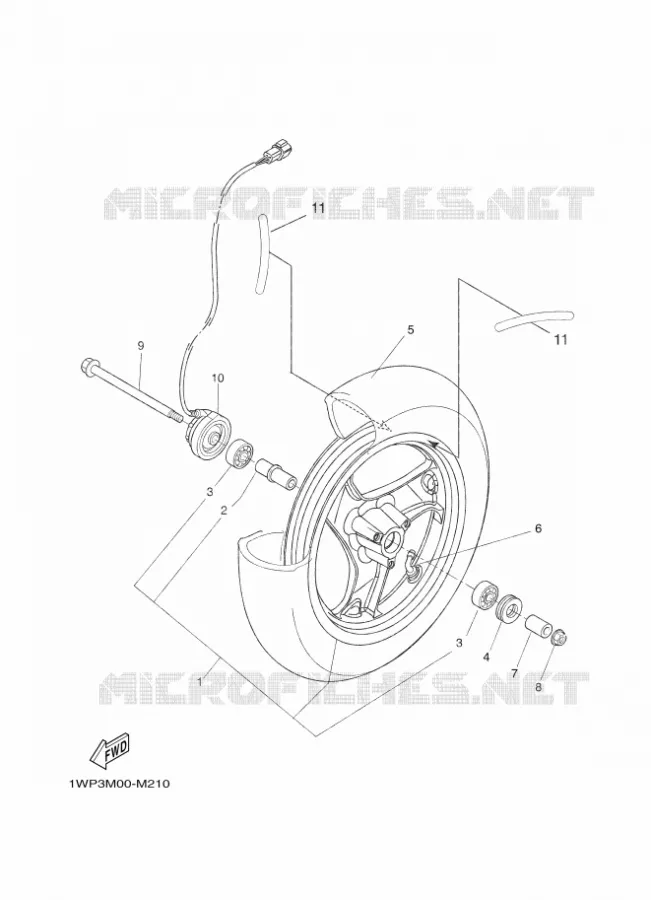 ROUE AVANT Yamaha SCOOTER 50 2014 BOOSTER  CW50LN