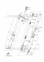 FOURCHE pour Yamaha MT07 de 2014